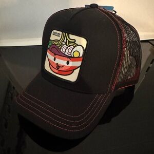 Men’s black Cap with Ramen Patch